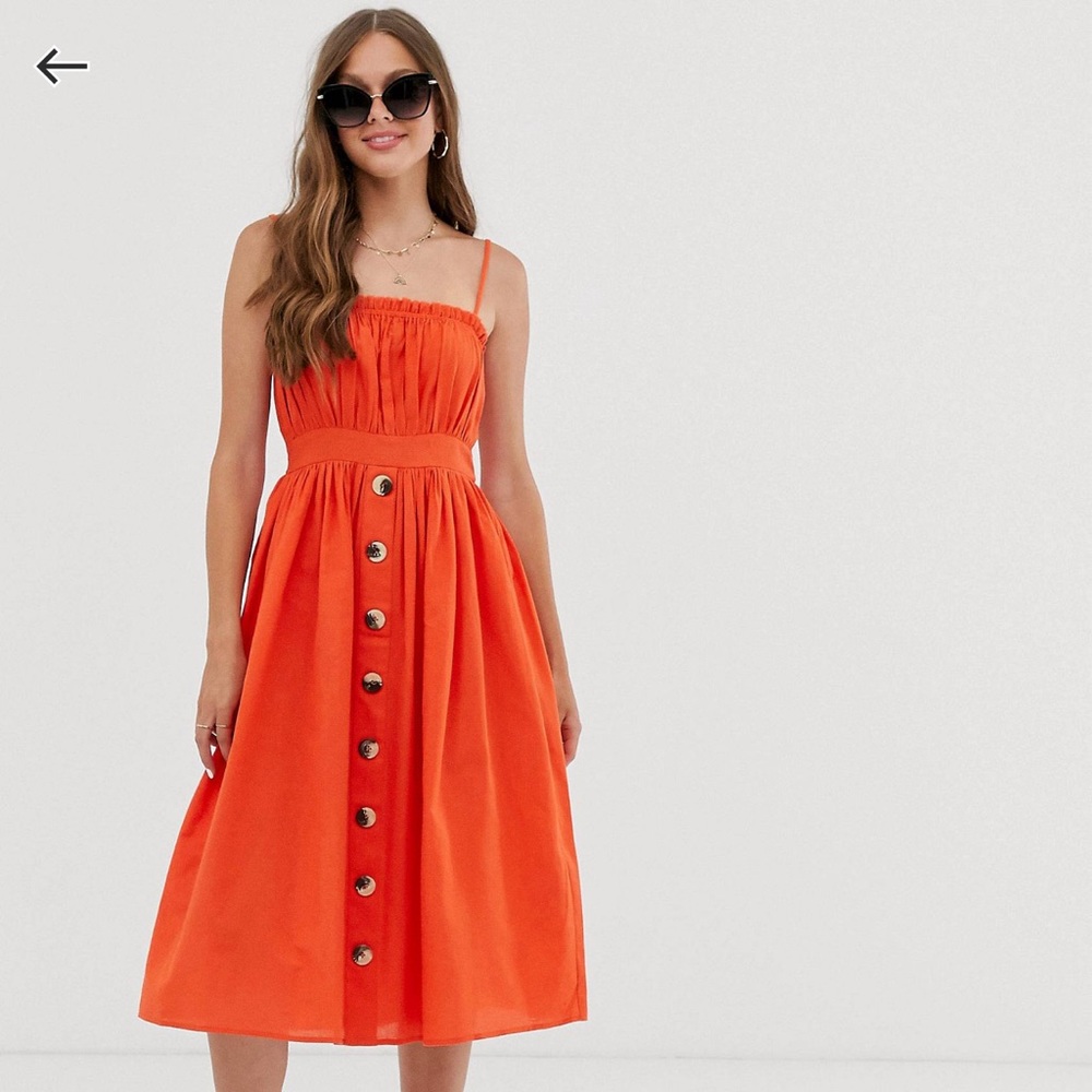 * Brand : from ASOS
* Size : Xs
* Color : Orange/ Or Rust